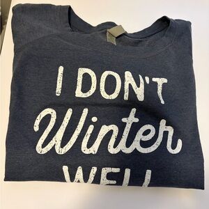 Women's Long Sleeve Tee - Blue